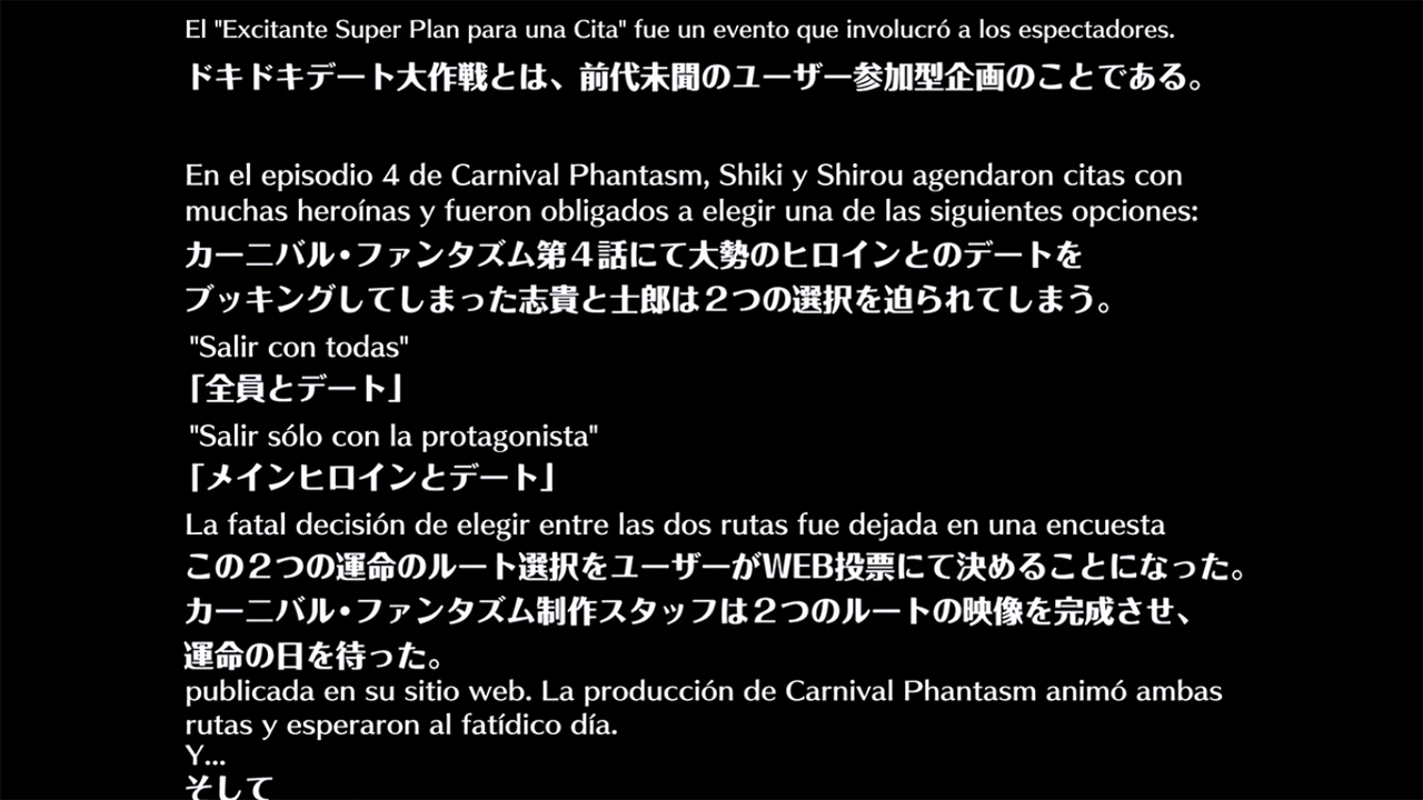 Carnival Phantasm: Hibichika Special (Traducción independiente, Unlimited Translation Works)